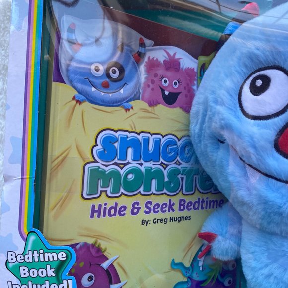 Snuggle Monster Hide Seek Bedtime Storybook And Plush NIB - Picture 11 of 13